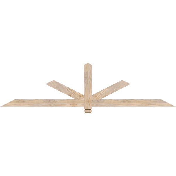 Ekena Millwork Kennewick Smooth Timber Gable Bracket, Douglas Fir, 84"W x 21"H x 1 1/2"D x 3 1/2"F, 6/12 Pitch GBW084X21X0204KEN00SDF - main